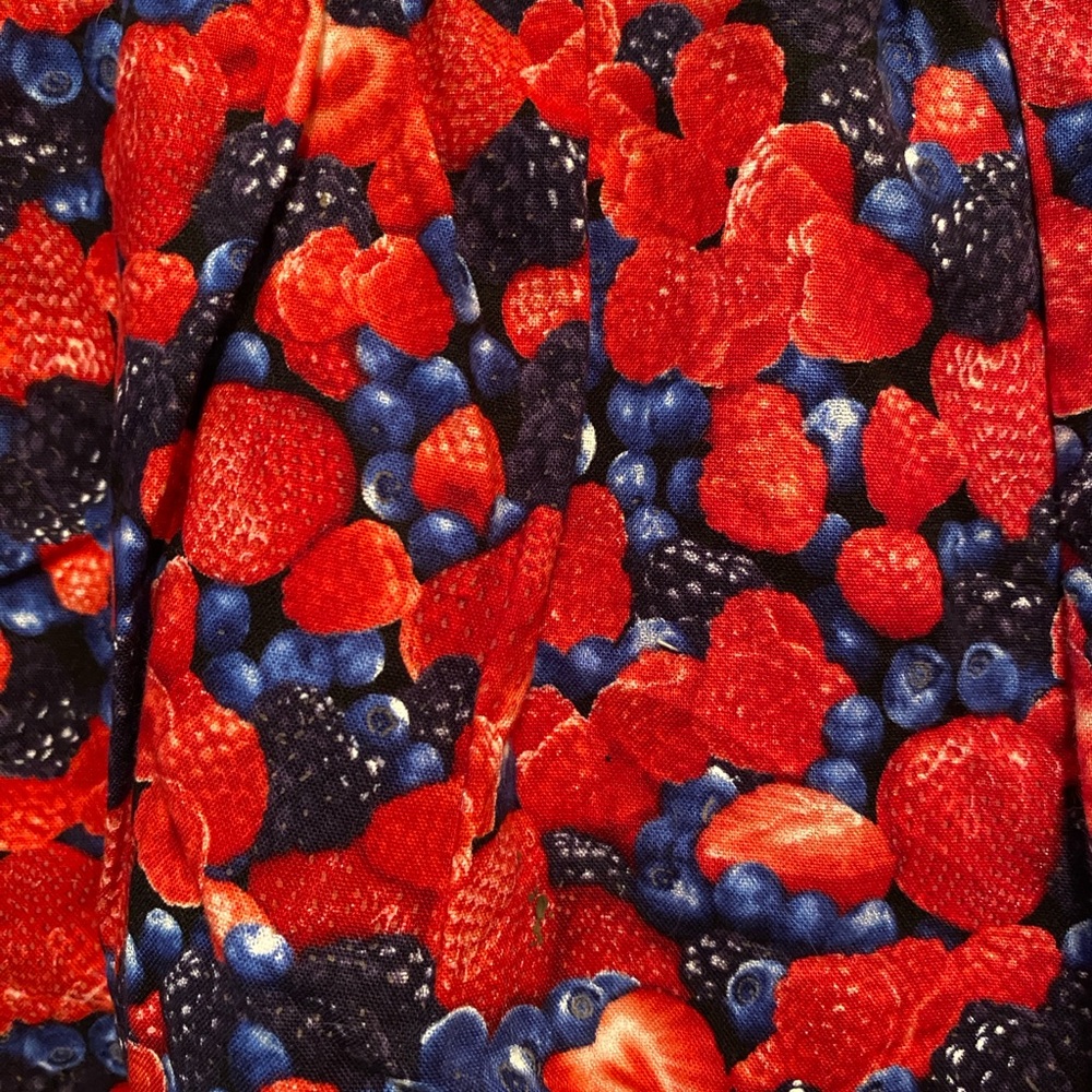 EUC Bea & Dot by Modcloth 3X photo realistic berry print Skirt - Picture 2 of 5